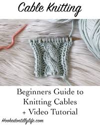 A knitted dishcloth is a fun and practical pattern. Knitting Cables Beginners Guide Hooked On Tilly Cable Knitting Patterns Cable Knitting Easy Knitting Projects