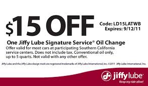 Jiffy Lube Online Scheduling Test