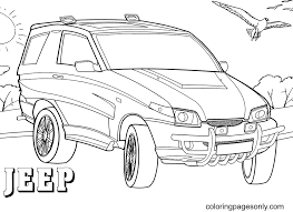 Cars and trucks in.png format. Jeep Car Free Printable Coloring Pages Jeep Coloring Pages Coloring Pages For Kids And Adults