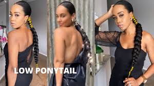 Back with another hair transformation and this time its featuring hair artist @africancreature / @hairbysusy !we show you how she achieves this. Alicia Keys Inspired Sleek Low Braided Ponytail Protective Hairstyle Tupo1 Youtube