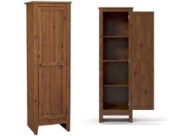Kitchen Pantry Storage Cabinet Pine Wood Organizer Cupboard Brown 60 Shelves Kitchenpantrystorage Simple Bathroom Renovation Pantry Cabinet Brown Cupboards