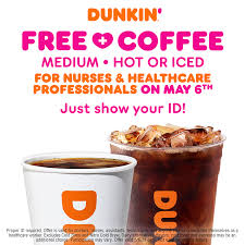 Most stores are giving out a free one medium hot or iced coffee every wednesday this month. Colorado Springs Dunkin Locations Offering Free Coffee To Healthcare Workers Thursday Fox21 News Colorado