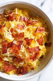 Bacon Parmesan Spaghetti Squash Recipe Parmesan Spaghetti Squash Low Carb Sides Recipes