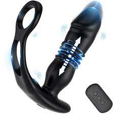 Amazon.com: Thrusting Anal Vibrator Prostate Massager - Dual Cock Ring Anal  Toy Butt Plug with 3 Thrust & 12 Vibration Modes, Remote Control Anal Male  Adult Sex Toys P Sport Massager for
