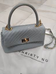 Maybe you would like to learn more about one of these? Christy Ng Felix Mini Dusty Blue Women S Fashion Bags Wallets On Carousell