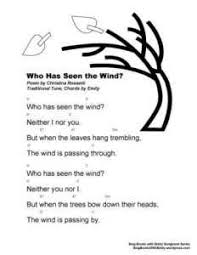 Who Has Seen The Wind Neither I Nor You Poem Sing Books With Emily Songbook Series Lullabies Just Lyrics Poems Singing