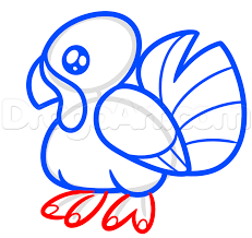 How To Draw A Simple Turkey Step 7 Turkey Drawing Simple Turkey Drawing Drawings
