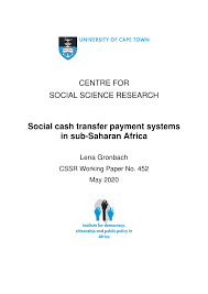 How to apply for a sassa loan from moneyline using a ? Pdf Social Cash Transfer Payment Systems In Sub Saharan Africa