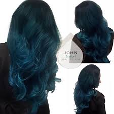 Black And Teal Hair Ideas Pin By Monica Cho On Hair Hair Styles Teal Hair Hair Color Grey Silver