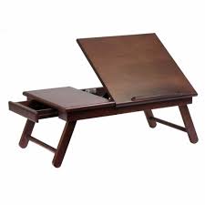 Wooden Lap Desk Laptop Notebook Writing Work Station Drawer Table Portable Bed Unbranded In 2020 Lap Desk With Storage Lap Desk Portable Furniture