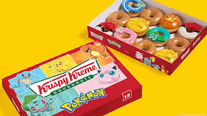 Krispy Kreme Pokemon doughnuts celebrating the 30th anniversary Pokemon milestone