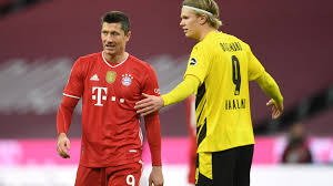 His current girlfriend or wife, his salary and his tattoos. Bayern Dortmund Robert Lewandowski Und Erling Haaland Schiessen Um Die Wette