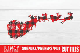 Download Buffalo Plaid Christmas Santa Claus Graphic By Ktwop Creative Fabrica PSD Mockup Templates