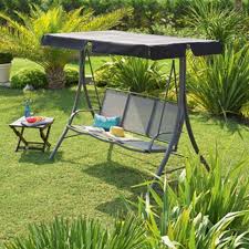 Balancelle Eden Gris Noir Balancelle De Jardin Mobilier De Jardin Design Et Balancelle