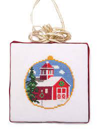 Full cross stitches only (no backstitching or specialty stitches). Counted Cross Stitch Patterns Christmas Barn Cross Stitch Pattern