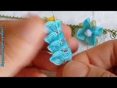 Youtube Muhtesem Igne Oyasi Modeli Anlatimli Yapilisi Flores De Tela Hechas A Mano Bordados En Cinta Tutorial Bordado De Cintas