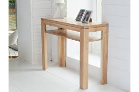 Console Moderne En Bois Massif Boston Finition Chene Blanchi Hellin