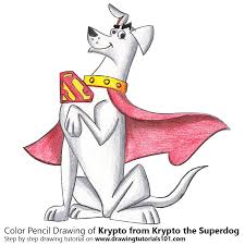 Krypto and kevin try to stop ignatius from going back into the past in order to change the future. Krypto From Krypto The Superdog Colored Pencils Drawing Krypto From Krypto The Superdog With Color Pencils Drawingtutorials101 Com