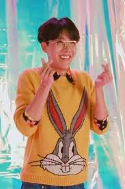 Bugs Bunny Sweater J Hope Bts K Fashion At Fashionchingu Hope Fashion Yellow Sweater Bts J Hope