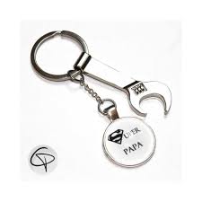 Plus de détails moins de détails. Porte Clef Decapsuleur Clef Plate Avec Message Personnalisable