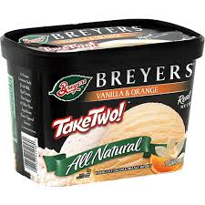 Breyers Take Two All Natural Ice Cream Vanilla Orange Frozen Foods Edwards Food Giant