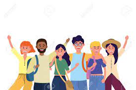 It also have bumpers for us to watch. Young People Friends Cartoon Royalty Free Cliparts Vectors And Stock Illustration Image 120274858