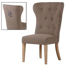 Lion Knocker Beige Dining Chair Furniture La Maison Chic Luxury Interiors Beige Dining Chair Dining Chairs Faux Leather Dining Chairs