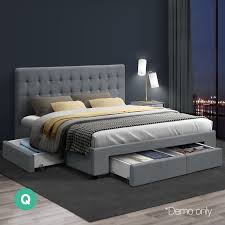 Queen Size Bed Frame Base With Storage Drawer Fabric Bed Frame With Storage Queen Size Bed Frames Fabric Bed Frame