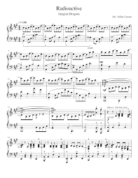 5 / 5 732 мнений. Radioactive Imagine Dragons Piano Cover Sheet Music For Piano Solo Musescore Com