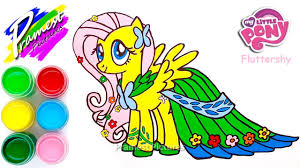 Cara menggambar my little pony. Fluttershy Cara Menggambar Dan Mewarnai My Little Pony Youtube