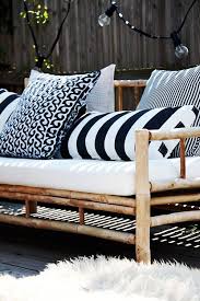 Black And White Outdoor Furniture Cushions Chic Black And White Outdoor Spaces Patio Inspiration Terrace Furniture Home