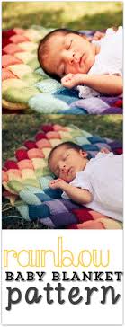 Double Rainbow Entrelac Baby Blanket Knit Pattern Via Etsy Here Kids At Repinned Net