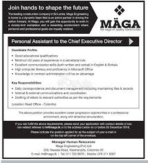 Most executive assistant to executive directors actually find jobs in the health care and non profits industries. Hr Personnel Assistant Job Description