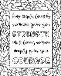 Positive and inspiring quotes coloring pages for adults relax yourself with our inspiring quote coloring pages. Coloring Pages Quotes Love The Power Of Words
