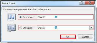 How To Move A Specific Chart To A New Sheet In Excel