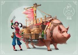 Time For Some Tea Pig Character Creature Design Mythical Creatures Art