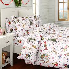 The Grinch Flannel Duvet Sham Christmas Bedroom Flannel Duvet Cover Flannel Duvet