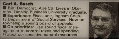 Carl A. "Bud" Burch (Deceased), Okemos, MI Michigan