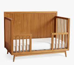 Mid Century Toddler Bed Conversion Kit Modern Crib Pottery Barn Kids Mid Century Nursery Cribs Pottery Barn Crib