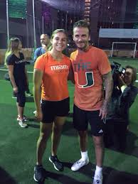 Catalina pérez (calciatrice 1994) (it); Catalina Perez On Twitter With David Beckham Goalkeeper Futfem Miamihurricanes Theu Soccer Canesfutbol Gocanes Https T Co Lfixnyu0gh