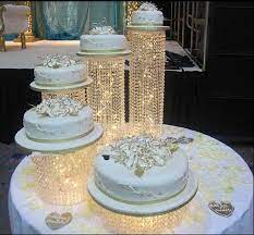 Wedding Cake Stand Set Acrylic Cake Stand Set Decorated With Crystals And Acrylic Beads Id Wedding Cake Stand Crystal Wedding Cake Stands Acrylic Cake Stands