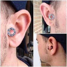 Submitting My 0g Tragus Piercings Outfitted Your Ear Stretching Connection Guys Ear Piercings Ear Piercings Stretched Ears