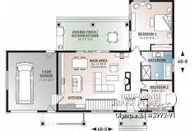 See related bungalow house plans 89712ah and 89716ah. 1 Story House Plans And Home Floor Plans With Attached Garage