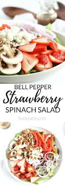 Boiled fingerling potatoes are served with spinach, mint leaves, and salmon in this hearty salad recipe that's apt for lunch or dinner. La Madeleine Copycat Strawberry Spinach Salad Recipe Yummy Salad Recipes Yummy Vegetable Recipes Salad Recipes Low Carb