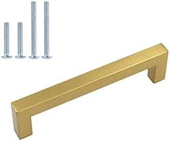 Solid brass and bronze cabinet knobs, handles and pulls are hand crafted and feature quality designs. Homdiy Antique Brushed Brass Cabinet Hardware Gold Cabinet Handles Hdj12gd Brushed Brass Cabinet Pulls 6 Pack 6 1 4in Hole Centers Gold Cabinet Hardware For Cabinets Amazon Com