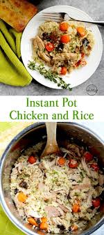 Instant Pot Chicken And Rice Recipe Instant Pot Dinner Recipes Instant Pot Recipes Chicken Instant Pot