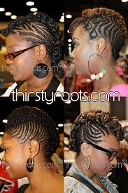 There are so many different braids going on in this hairstyle that it's making me dizzy. Braided Mohawk Hairstyles For Black Girls
