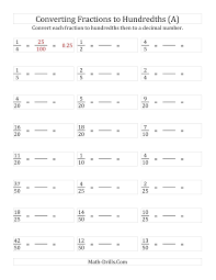 Mathheet For Converting Fractions To Decimals70697 Myscres Decimals Convert Fraction Converting Fractions Fractions To Decimals Worksheet Fraction Lesson Plans