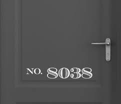 Stylish house numbers give your front door a classy vintage look! Custom House Number Decal Home Address Decoration Vinyl Decal Front Door Decal Custom House Number Home Decor Wall Decor Lifepharmafze Com