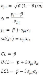 P Prime Control Chart Formulas Laney P Chart Formula P